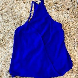 Blue Cross front tank top blouse